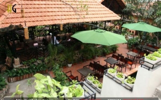 4 lý do bạn nên thiết kế quán cafe sân vườn đơn giản